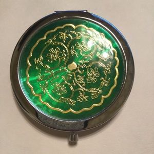 Brand new metal double sided compact mirror